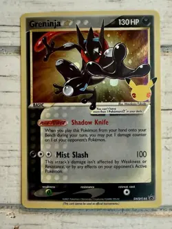 Greninja Gold Star Promo SWSH144 Pokemon Holo Celebrations! NM/MINT!! - Image 1