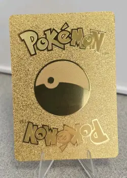 Pokemon Pikachu Mega Rayquaza Tag Cosplay Poncho Gold Foil Fan Art Card TCG - Image 2