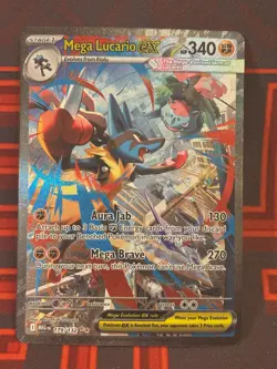 Pokemon Mega Lucario ex - 179/132 - ME01: Mega Evolution (MEG) SIR Pack Fresh - Image 1