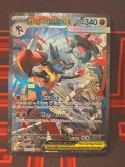 Pokemon Mega Lucario ex - 179/132 - ME01: Mega Evolution (MEG) SIR Pack Fresh - Image 2