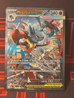 Pokemon Mega Lucario ex - 179/132 - ME01: Mega Evolution (MEG) SIR Pack Fresh - Image 3