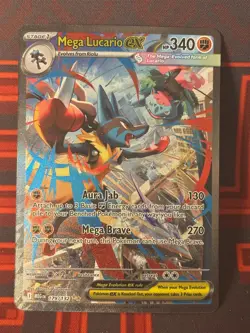 Pokemon Mega Lucario ex - 179/132 - ME01: Mega Evolution (MEG) SIR Pack Fresh - Image 4