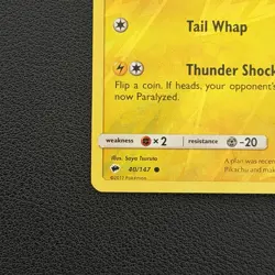 Pokemon TCG Pikachu Burning Shadows 40/147 Common Reverse Holo - NM - Image 5