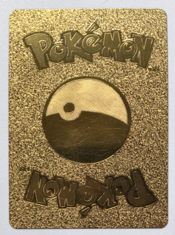 Pokemon Pikachu 80hp GOLD Foil Fan Art Collector Card - Image 2