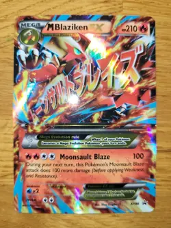 2015 Pokemon M Blaziken EX XY86 XY Promo Holo Card Lightly Played EX 1/2 OFF SHP - Image 1