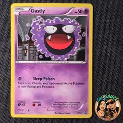 Pokemon TCG XY - Black Star Promo - Gastly #XY132 - Cosmos Promo Holo NM - Image 3