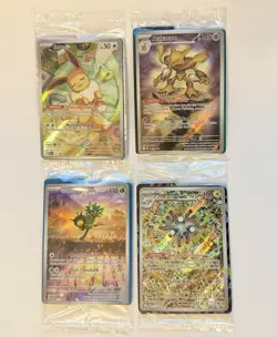 4x Pokemon SEALED ETB Promo Lot - Eevee, Alakazam, Magneton, Ogerpon - Near Mint - Image 1