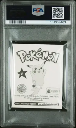 PSA 6 EX/MT 1999 MERLIN POKEMON #S6 PIKACHU-PRISM - Image 2