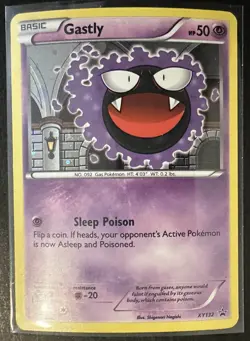Pokemon TCG XY Black Star Promo Cosmos Promo Holo XY132 - Gastly - Image 1