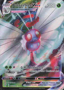 Pokemon TCG - Butterfree VMAX 002/189 Holo Rare VMAX Darkness Ablaze - 964 - Image 1