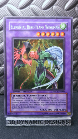 | Yugioh Elemental HERO Flame Wingman EHC1-EN004 Secret Hero Collection DMG 🔥 | - Image 1