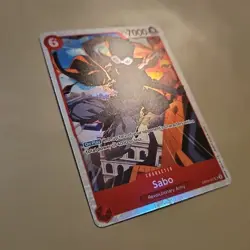 One Piece Sabo (007) (OP05-007/258) OP05 Awakening of the New Era NM FOIL TCG - Image 2