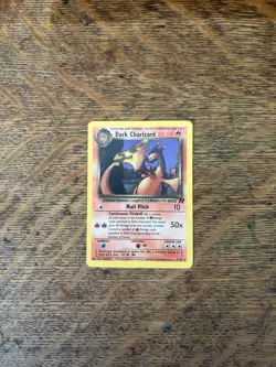 Dark Charizard 1st Edition Team Rocket 80 HP Rare Pokemon Card 21/82 English - Image 1