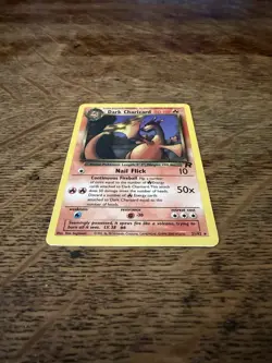 Dark Charizard 1st Edition Team Rocket 80 HP Rare Pokemon Card 21/82 English - Image 2