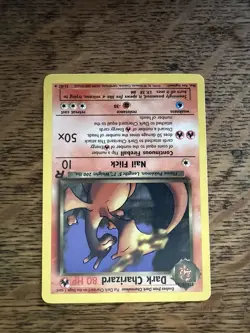 Dark Charizard 1st Edition Team Rocket 80 HP Rare Pokemon Card 21/82 English - Image 3