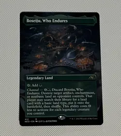Boseiju, Who Endures Borderless NM Unplayed MTG Kamigawa: Neon Dynasty Non Foil - Image 1