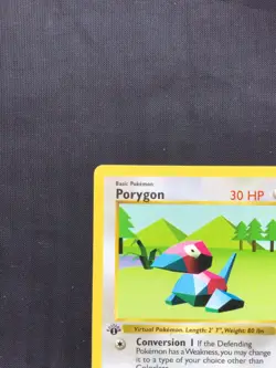 Pokemon Cards: Base Set 1st Edition Uncommon: Porygon 39/102 - Image 2