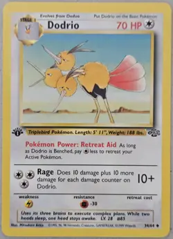 Vintage Pokemon TCG Jungle 1st Edition WoTC Lot - 6 Cards - Image 3