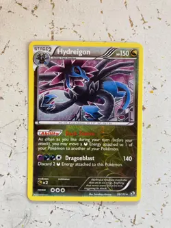 HYDREIGON 99/113 LEGENDARY TREASURES REVERSE HOLO POKEMON CARD LP - Image 1