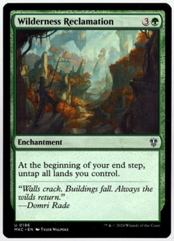 Wilderness Reclamation 0196 Non Foil Uncommon Murders at Karlov Manor MTG NM - Image 1