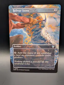MTG - Fellwar Stone - BORDERLESS - Artifact - CMM #657 - UC - Image 1