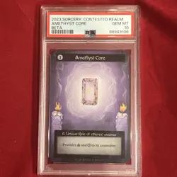2023 SORCERY: CONTESTED REALM AMETHYST CORE BETA PSA 10 - Image 3