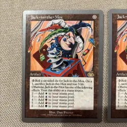 Magic The Gathering - Unglued - 2x Jack-in-the -Mox - Very Good Condition - Image 2
