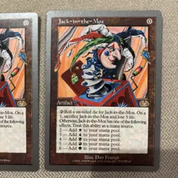 Magic The Gathering - Unglued - 2x Jack-in-the -Mox - Very Good Condition - Image 3