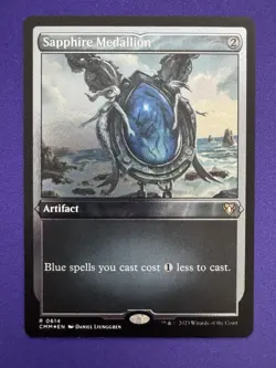 Sapphire Medallion - Foil Etched CMM LP MTG - Image 1