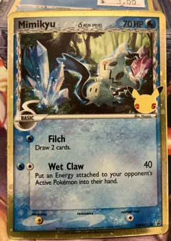 Mimikyu Delta Species SWSH136 | Pokemon Celebrations Black Star Promo - Image 1