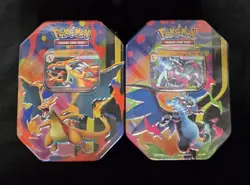 Pokemon TCG Mega Charizard EX Tins Set of 2 - Image 1