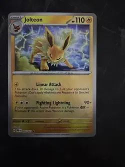 Pokemon Jolteon 029/131 Master Ball Reverse Holo Prismatic Evolutions - Image 1