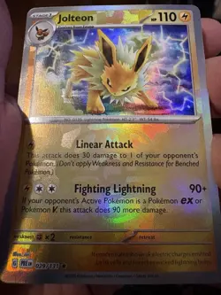 Pokemon Jolteon 029/131 Master Ball Reverse Holo Prismatic Evolutions - Image 3