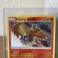 Pokemon Shining Ho-Oh SM70 Promo Holo Basic 130 HP Card Stock Card TCG - Image 2