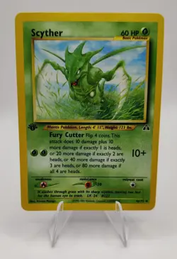 Pokemon Vintage EN Scyther 1st Edition Neo Discovery #046/075 LP-NM - Image 1