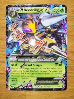 2016 Pokemon M Beedrill EX XY158 XY Holo EX-NM(small scratch) FAST FREE SHIPPING - Image 1