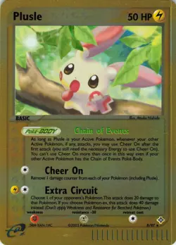Plusle - Reverse Holo - 8/97 EX Dragon - Pokemon TCG - 2003 - Image 1