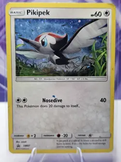 Pokemon TCG Pikipek SM07 Promo SM Black Star Promo MP/HP - Image 1