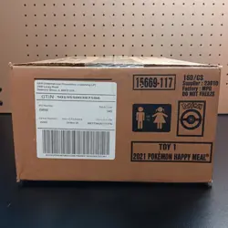 McDonald's 2021 Pokemon 25th Anniversary Promo Toy 1 Case, 150 Sealed Packs - Image 1