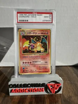 1996 Pokemon Japanese Base Set Holo Charizard PSA 10 Gem mint - Image 1