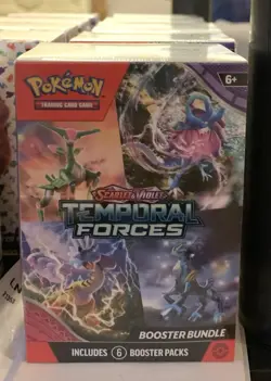 Pokemon TCG Scarlet and Violet Temporal Forces Booster Bundle 6 Packs SEALED - Image 1