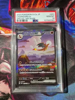 Charizard Ex 201/165 Special Art Rare Japanese 151 PSA 10 Gem Mint Pokemon TCG - Image 1