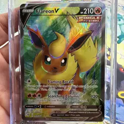 Flareon V Ultra Rare CGC 10 GEM Pokemon (2021) Evolving Skies #169/203 - Image 3