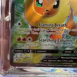 Flareon V Ultra Rare CGC 10 GEM Pokemon (2021) Evolving Skies #169/203 - Image 4