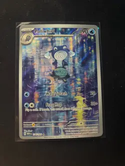 Pokemon TCG Poliwhirl Scarlet & Violet-151 176/165 Illustration Rare! Near Mint - Image 1