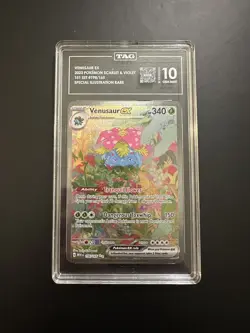 Pokemon Venusaur ex 151 MEW EN Special Illustration Rare #198 TAG 10 Gem Mint - Image 1