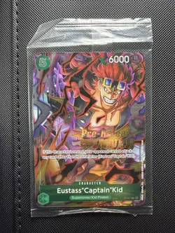 One Piece CCG Eustass Captain Kid P-067 Pre-release WINNER Sealed Promo Card - Image 1