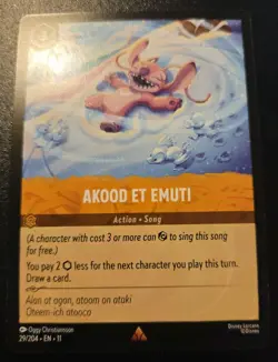 Akood Et Emuti 29/204 Rare Winterspell Disney Lorcana TCG - Image 1