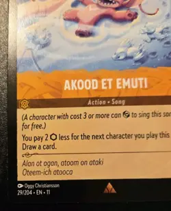 Akood Et Emuti 29/204 Rare Winterspell Disney Lorcana TCG - Image 4