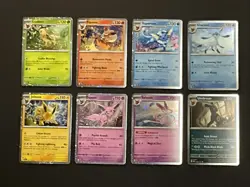 Pokemon Prismatic Evolutions Cosmo Holo Promo Cards (8) Mini Tin Costco Pack - Image 1